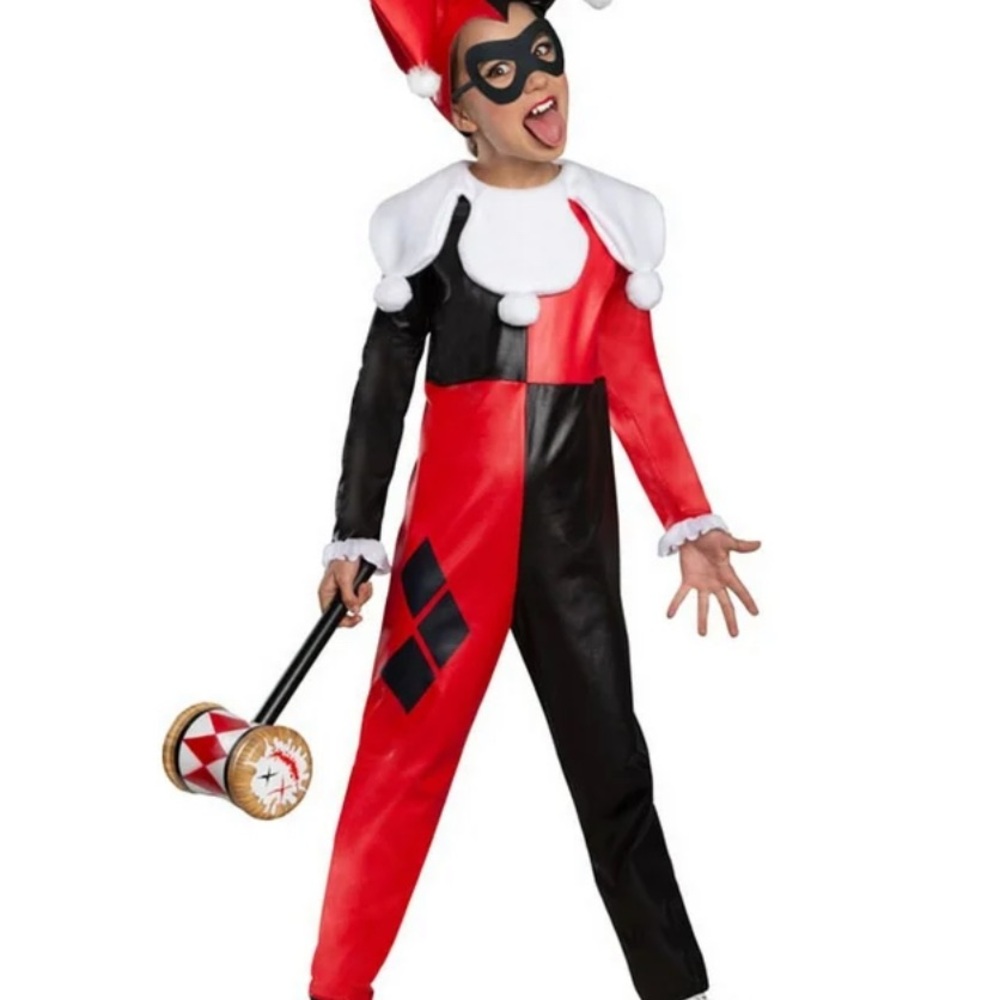Rubies Super Hero Girls Harley Quinn child costume. NWT various sizes